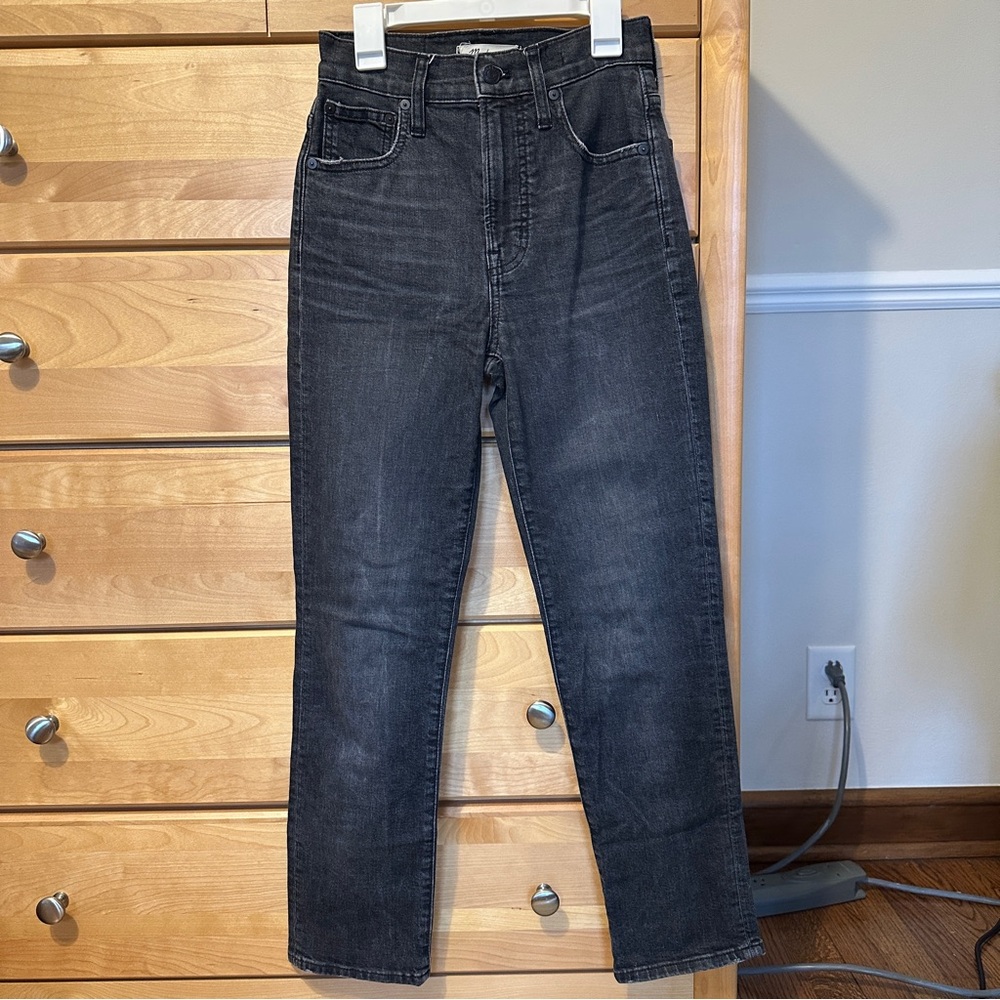 Madewell Black perfect vintage crop Jean